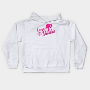 Lawyer Barbie Kids Hoodie